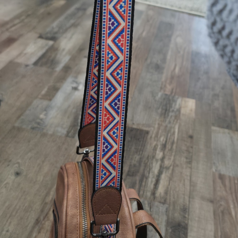 FADEON Backpack Purse Small Designer  Multicolored Strap Pockets Travel Festival - Picture 4 of 9